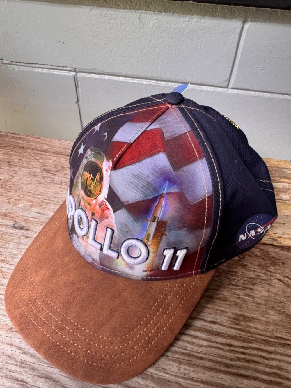 Kennedy Space Center Apollo 11 Hat NASA Moon Landing Astronaut Cap NWT - Picture 6 of 8